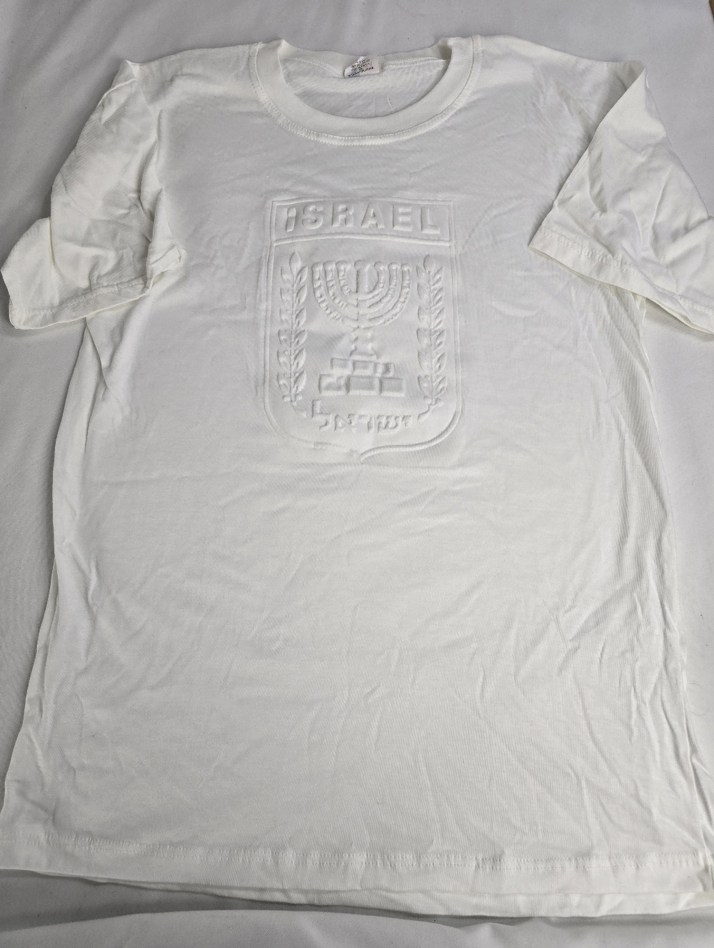 Vintage Israel Souvenir Travel Tshirt Size XL White Tee